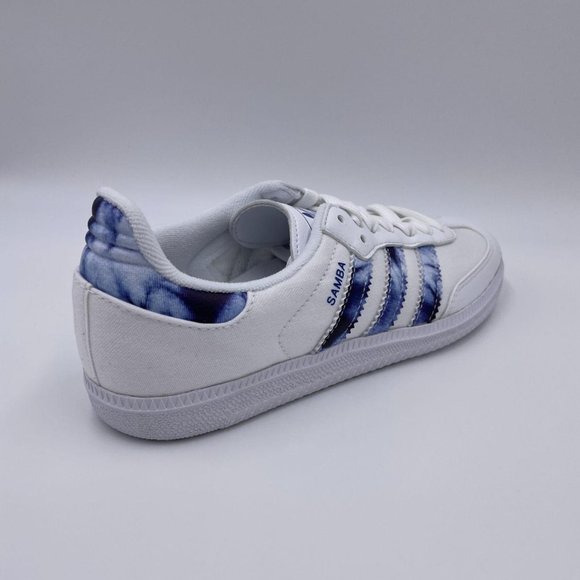 adidas Samba OG White / Blue Womens Shoes - Picture 7 of 8
